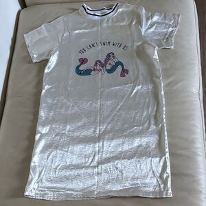 Silver White Satin Dress Mermaid